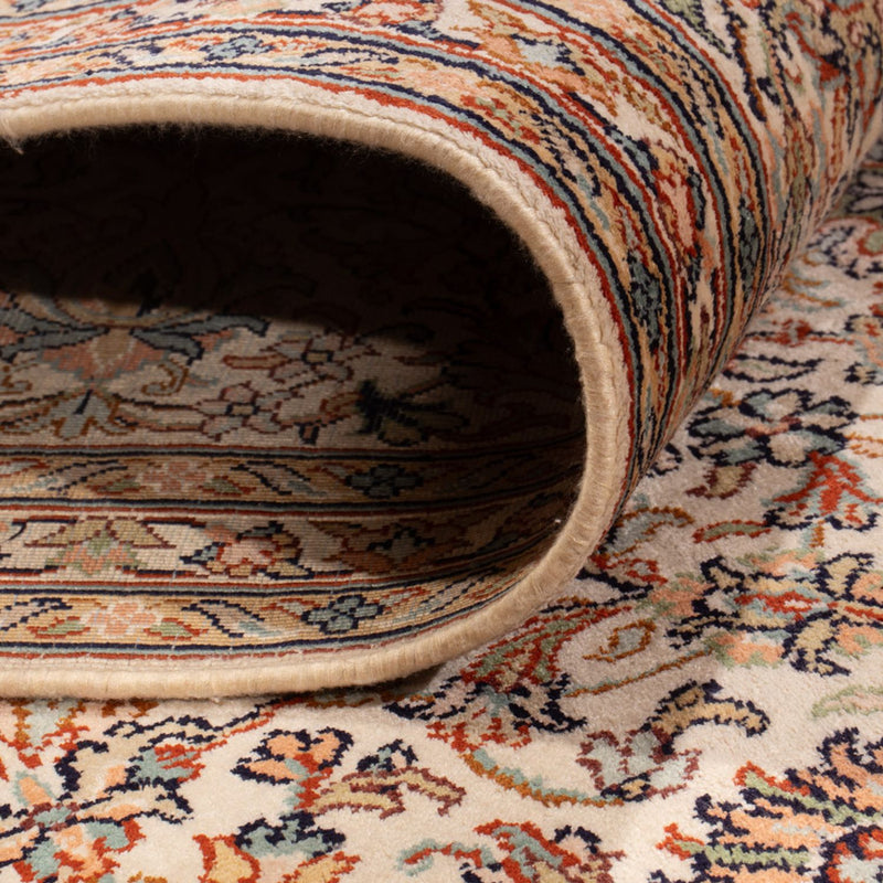 Sidenmatta - Kashmir Silk - 326 x 216 cm - mörk beige