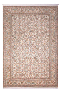 Sidenmatta - Kashmir Silk - 318 x 216 cm - mörk beige