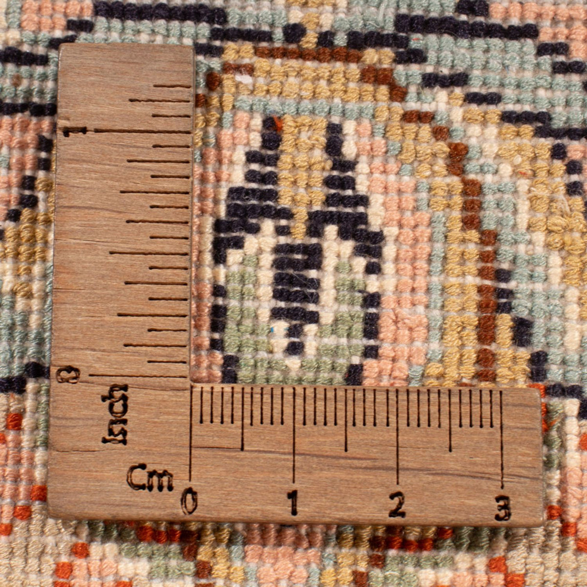 Sidenmatta - Kashmir Silk - 318 x 216 cm - mörk beige