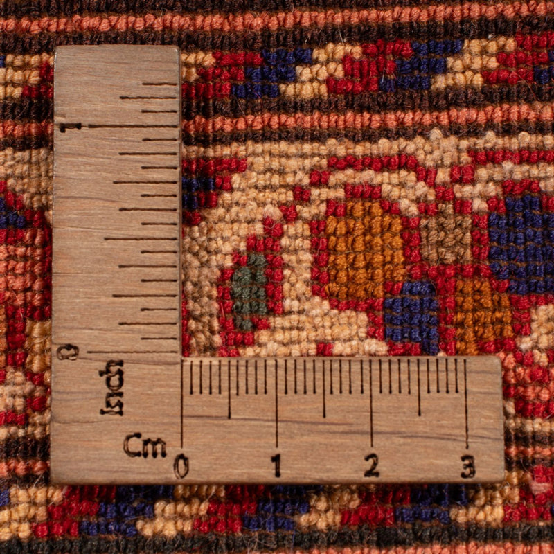 Sidenmattor - afghanskt silke - 282 x 205 cm - brun