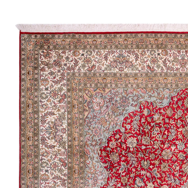 Sidenmatta - Kashmir Silk - 303 x 220 cm - röd