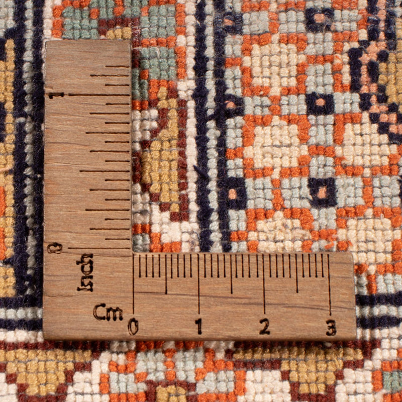 Sidenmatta - Kashmir Silk - 317 x 221 cm - mörk beige