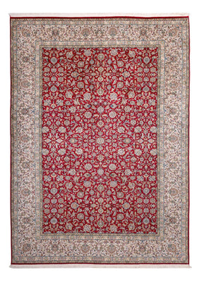 Sidenmatta - Kashmir Silk - 302 x 216 cm - röd