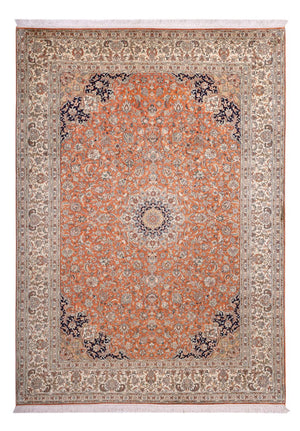 Sidenmatta - Kashmir Silk - 306 x 220 cm - terrakotta