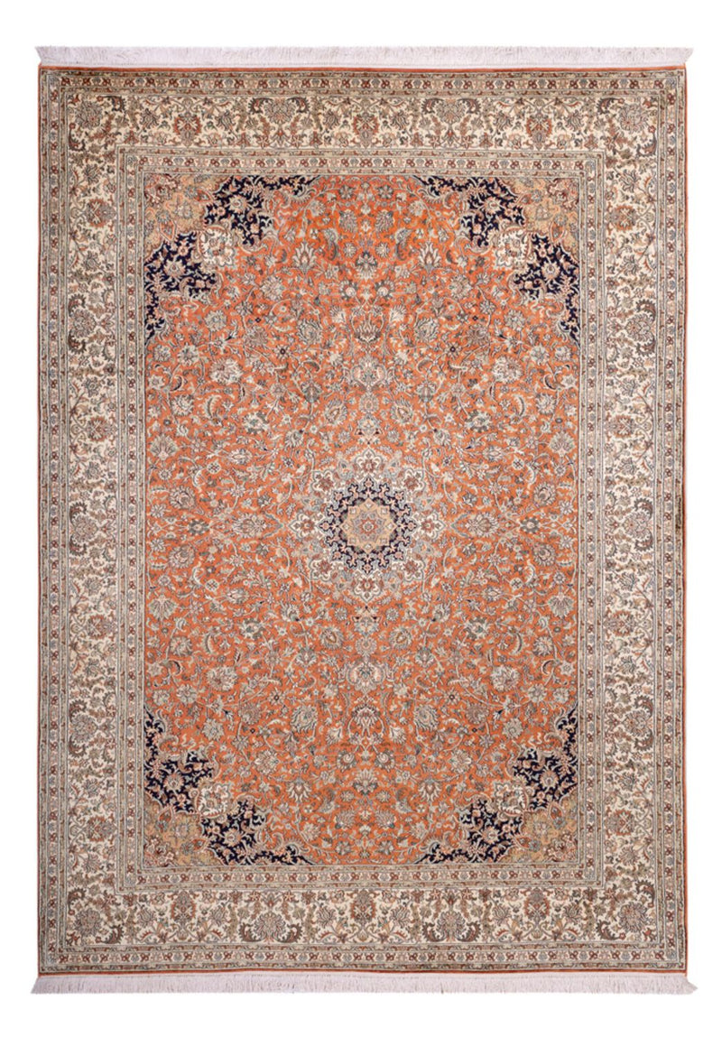 Sidenmatta - Kashmir Silk - 306 x 220 cm - terrakotta