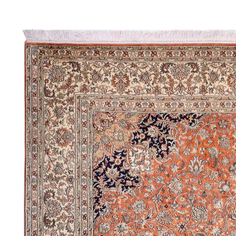 Sidenmatta - Kashmir Silk - 306 x 220 cm - terrakotta