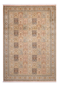 Sidenmatta - Kashmir Silk - 316 x 220 cm - mörk beige