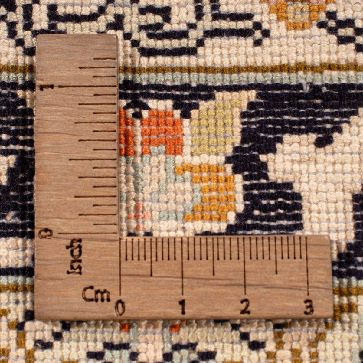 Sidenmatta - Kashmir Silk - 316 x 220 cm - mörk beige