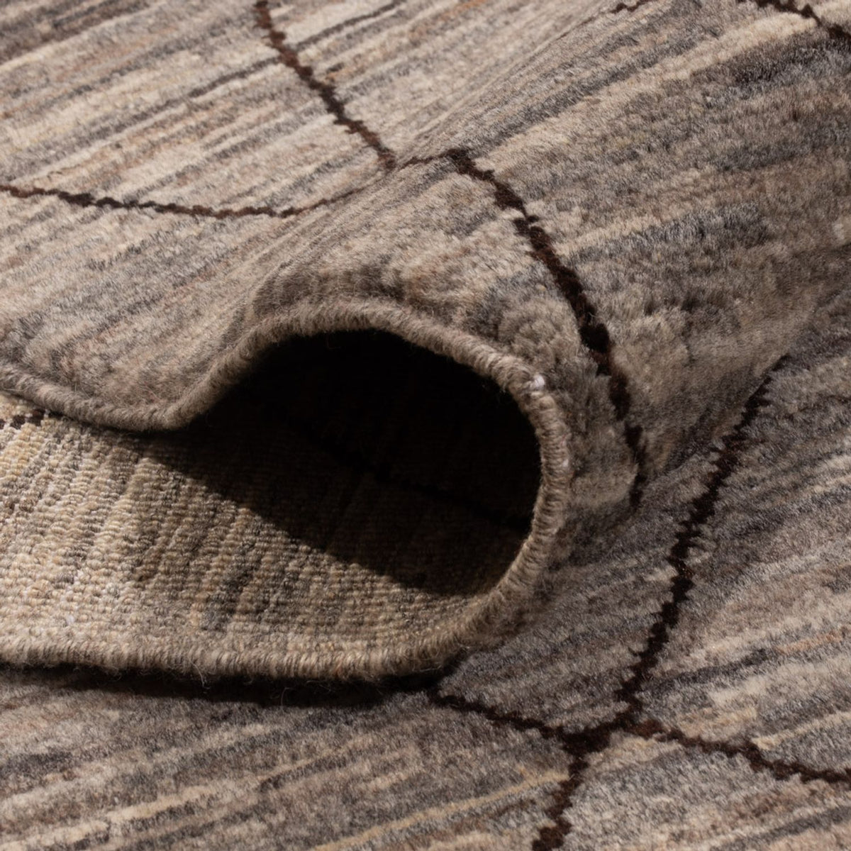 Berber matta - 296 x 245 cm - mörk beige