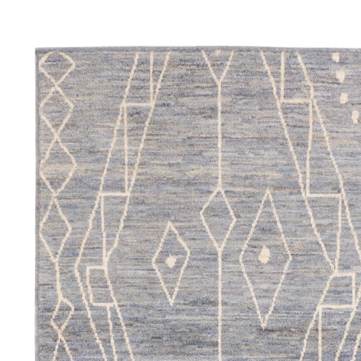 Berber matta - 208 x 148 cm - havsblått