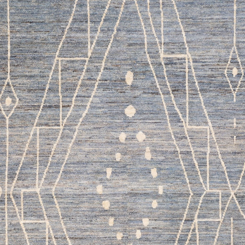 Berber matta - 288 x 204 cm - havsblått