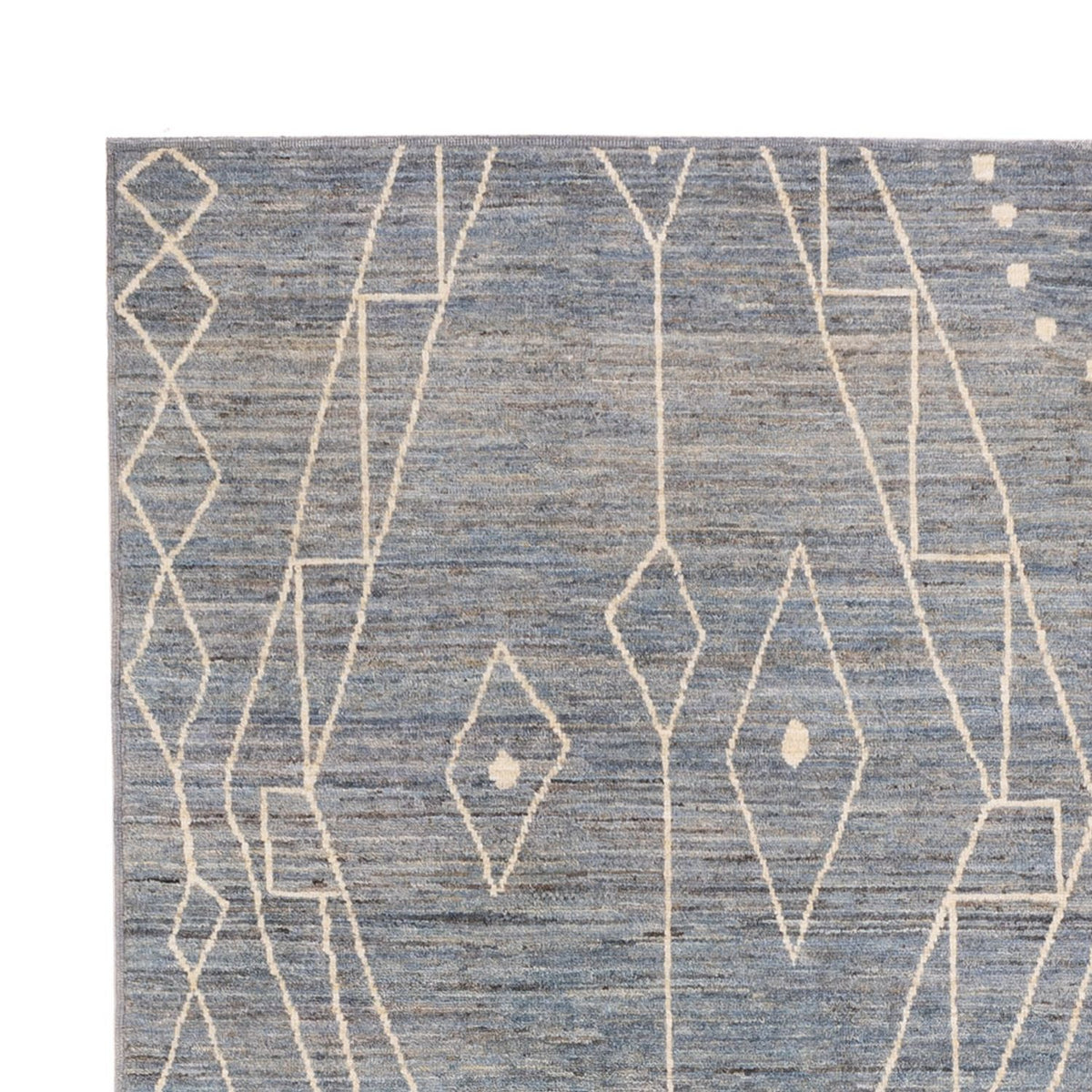 Berber matta - 288 x 204 cm - havsblått