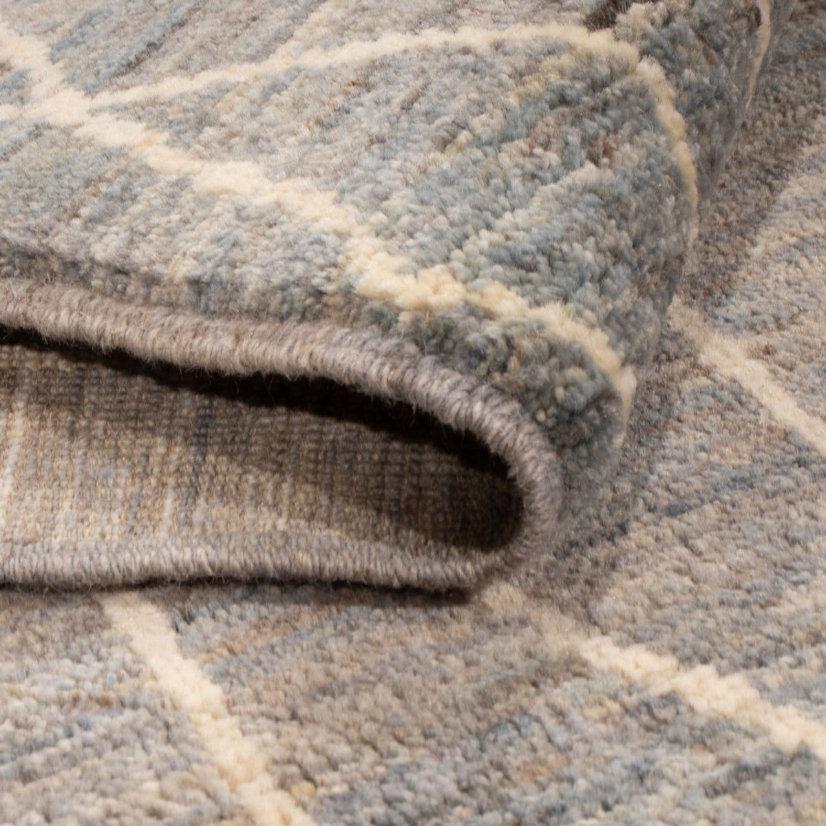 Berber matta - 288 x 204 cm - havsblått