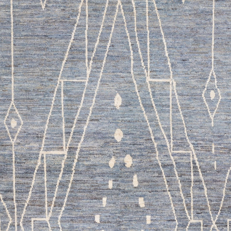 Berber matta - 304 x 194 cm - havsblått