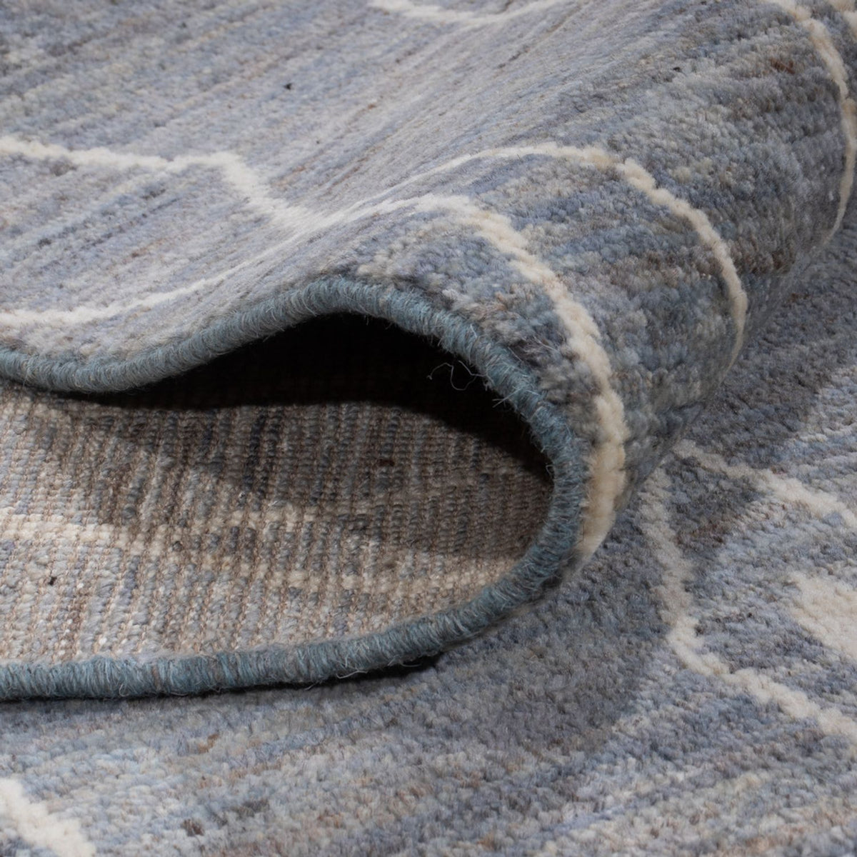 Berber matta - 304 x 194 cm - havsblått