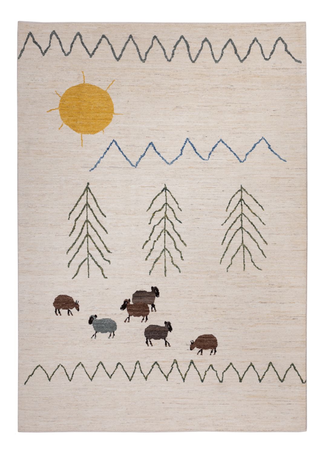 Berber matta - 286 x 203 cm - natur