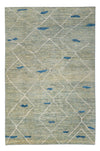 Berber matta 202x300cm - Ullmatta - Rektangulär / Ljusgrön / 202 x 300 cm Rektangulär