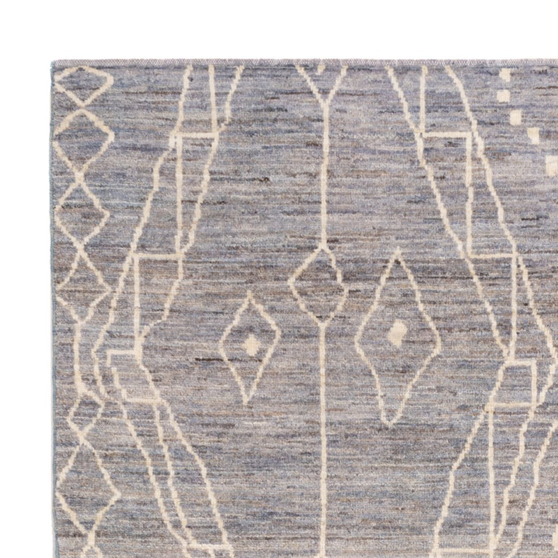 Berber matta - 198 x 156 cm - havsblått