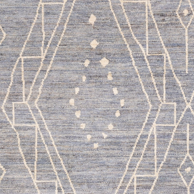 Berber matta - 245 x 173 cm - havsblått