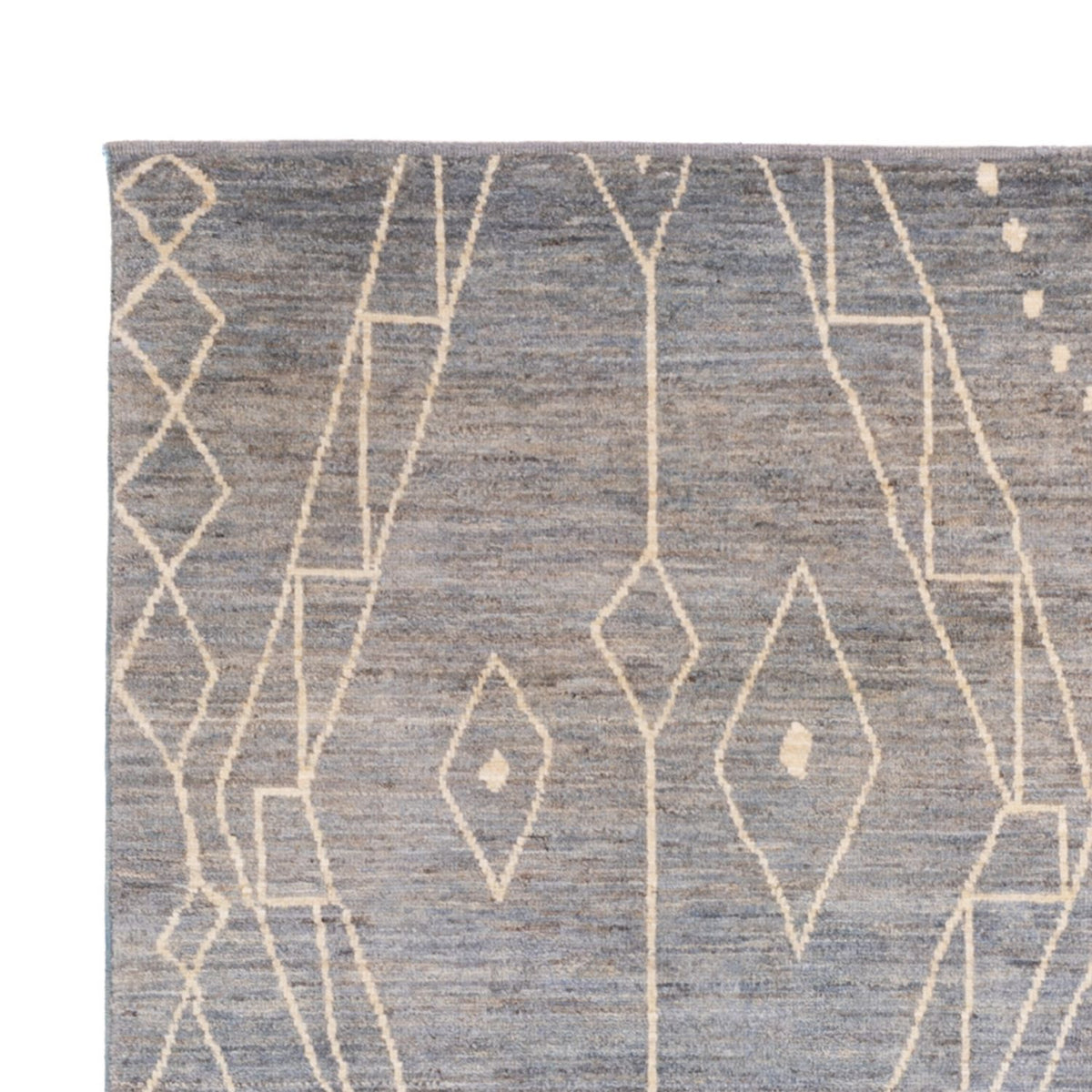 Berber matta - 245 x 173 cm - havsblått