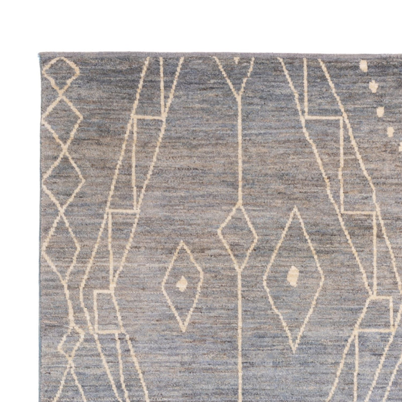 Berber matta - 245 x 173 cm - havsblått