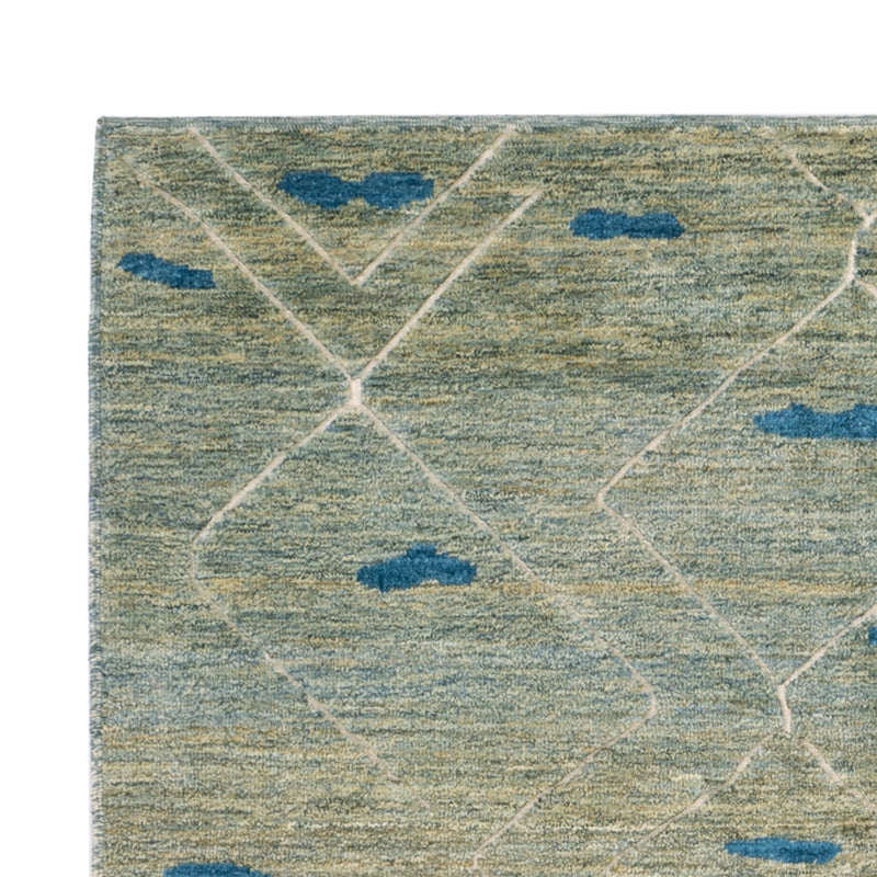 Berber matta - 199 x 160 cm - ljusgrön