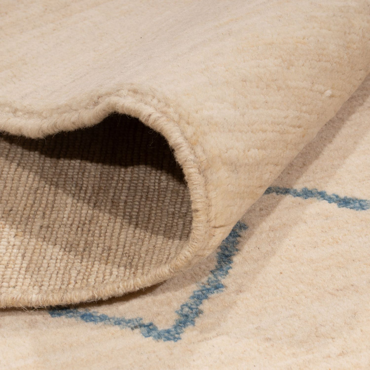 Berber matta - 200 x 146 cm - grädde