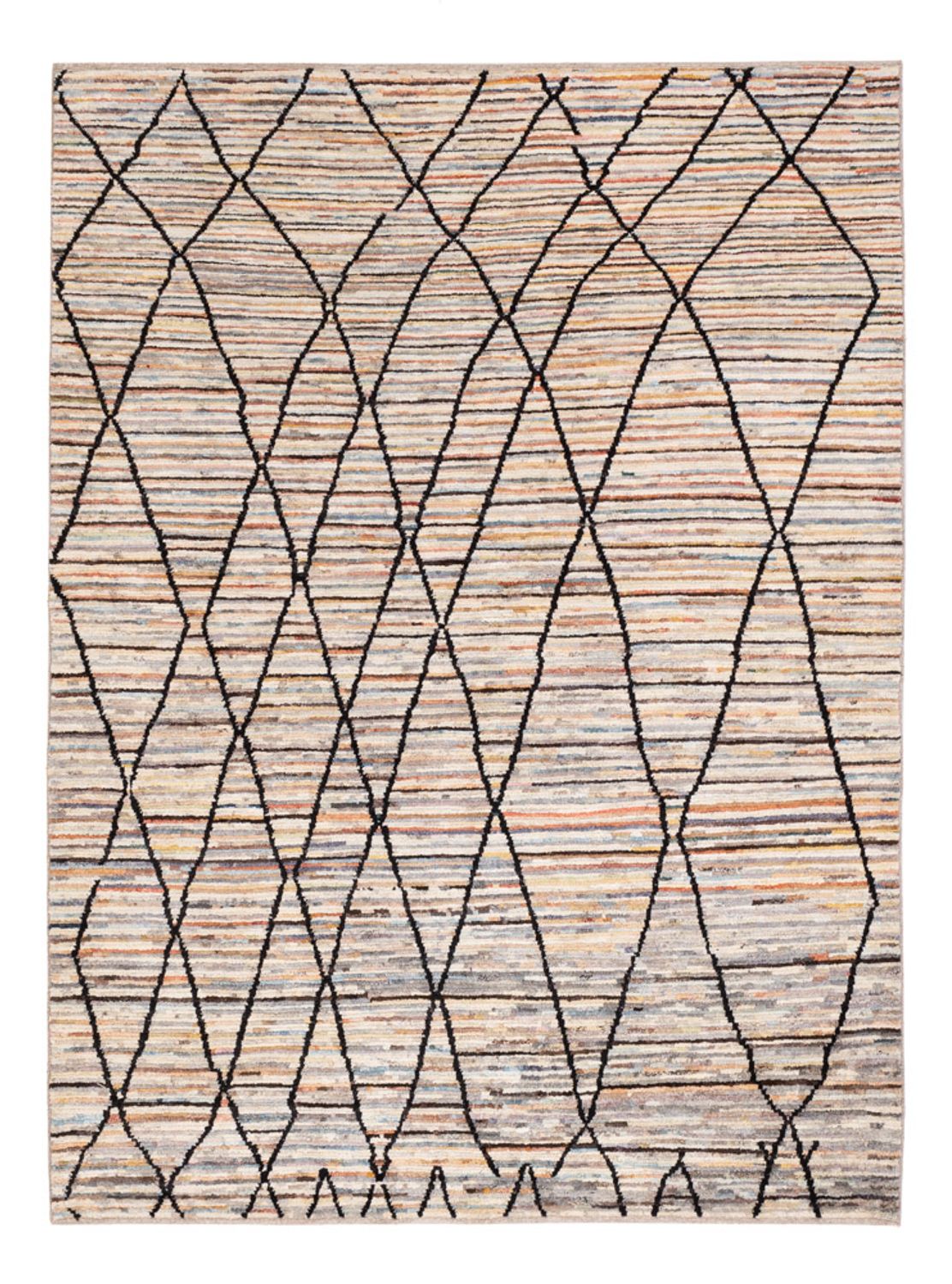 Berber matta - 203 x 151 cm - flerfärgad