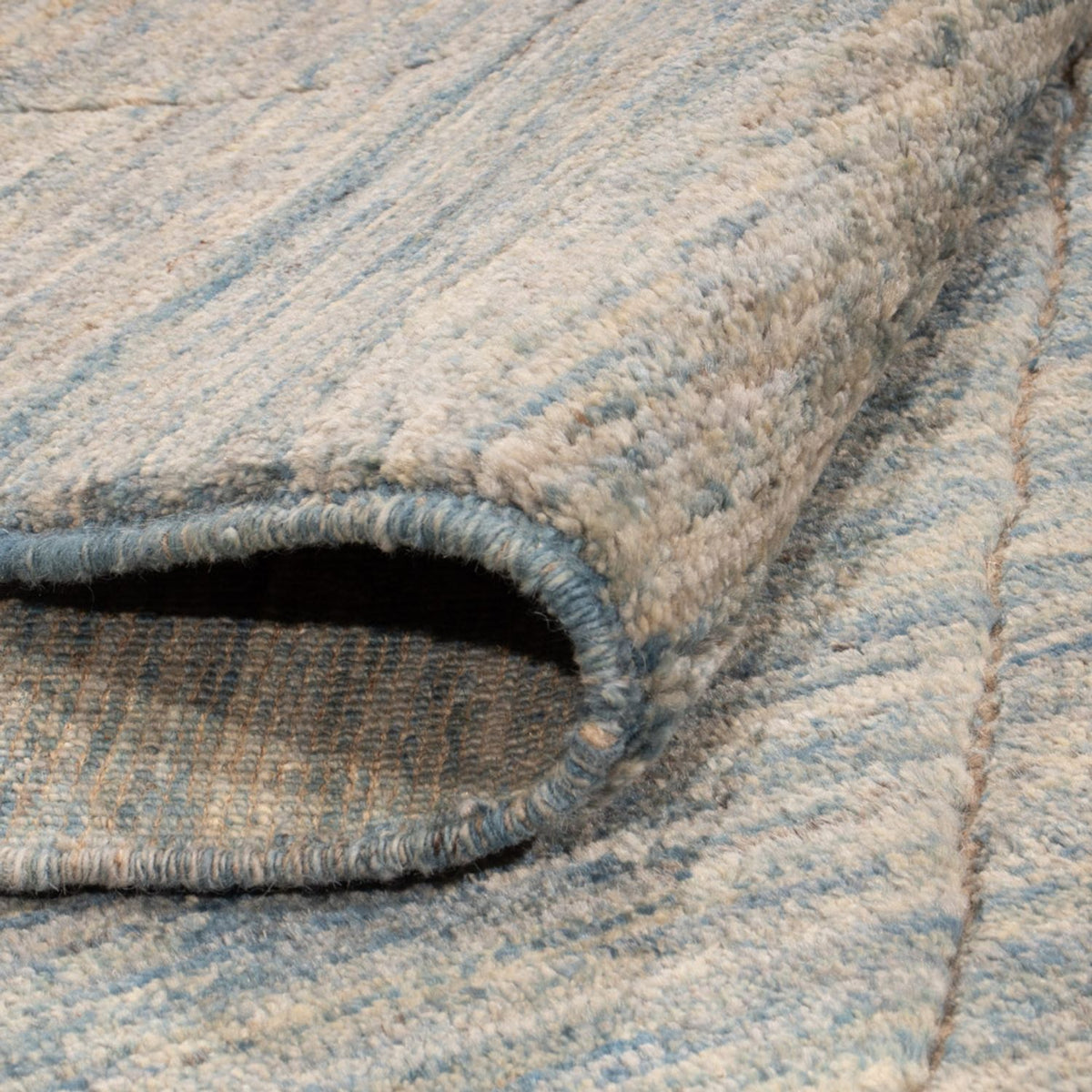 Berber matta - 196 x 154 cm - havsblått