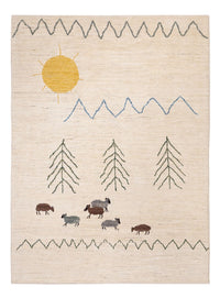 Berber matta - 232 x 170 cm - grädde