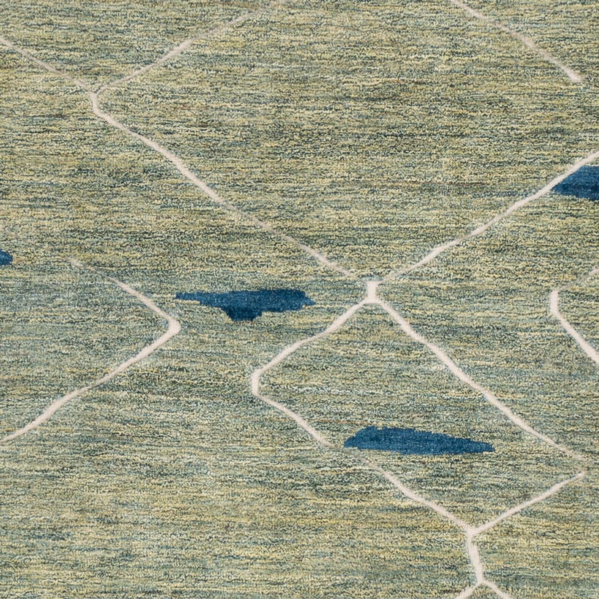 Berber matta - 300 x 256 cm - ljusgrön