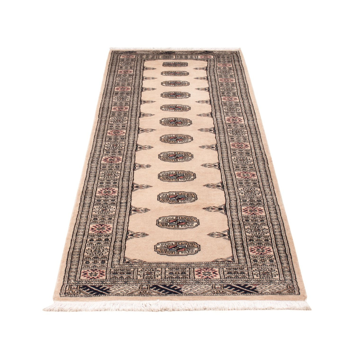 Runner Pakistanska mattan - 253 x 79 cm - beige