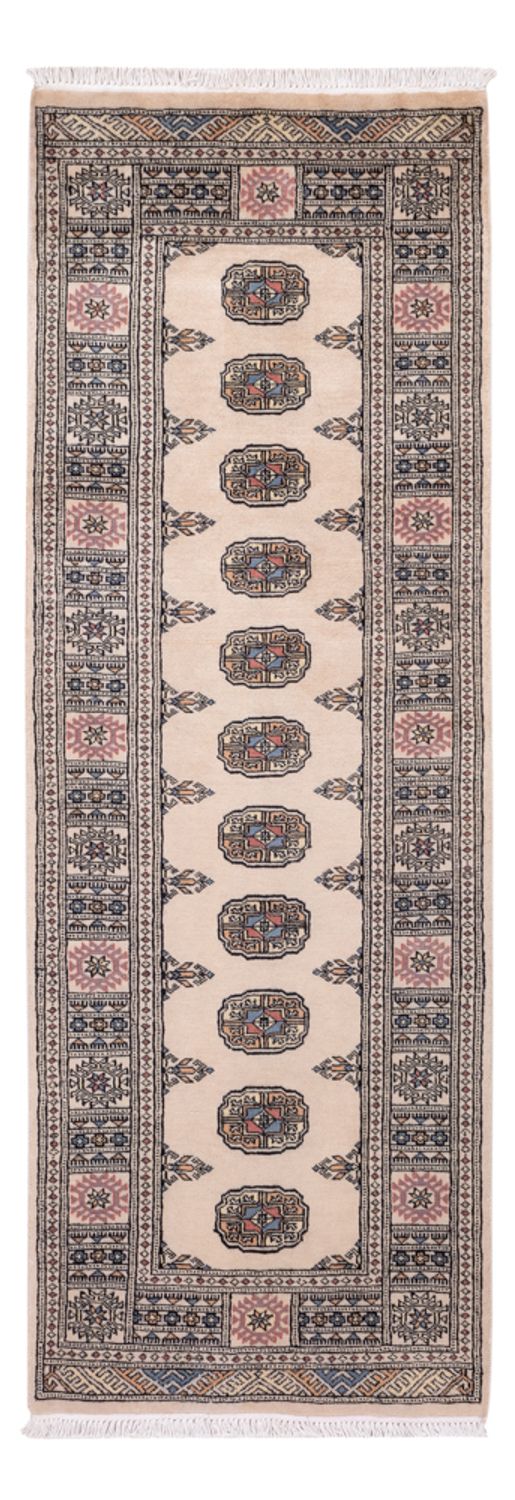 Runner Pakistanska mattan - 217 x 76 cm - beige