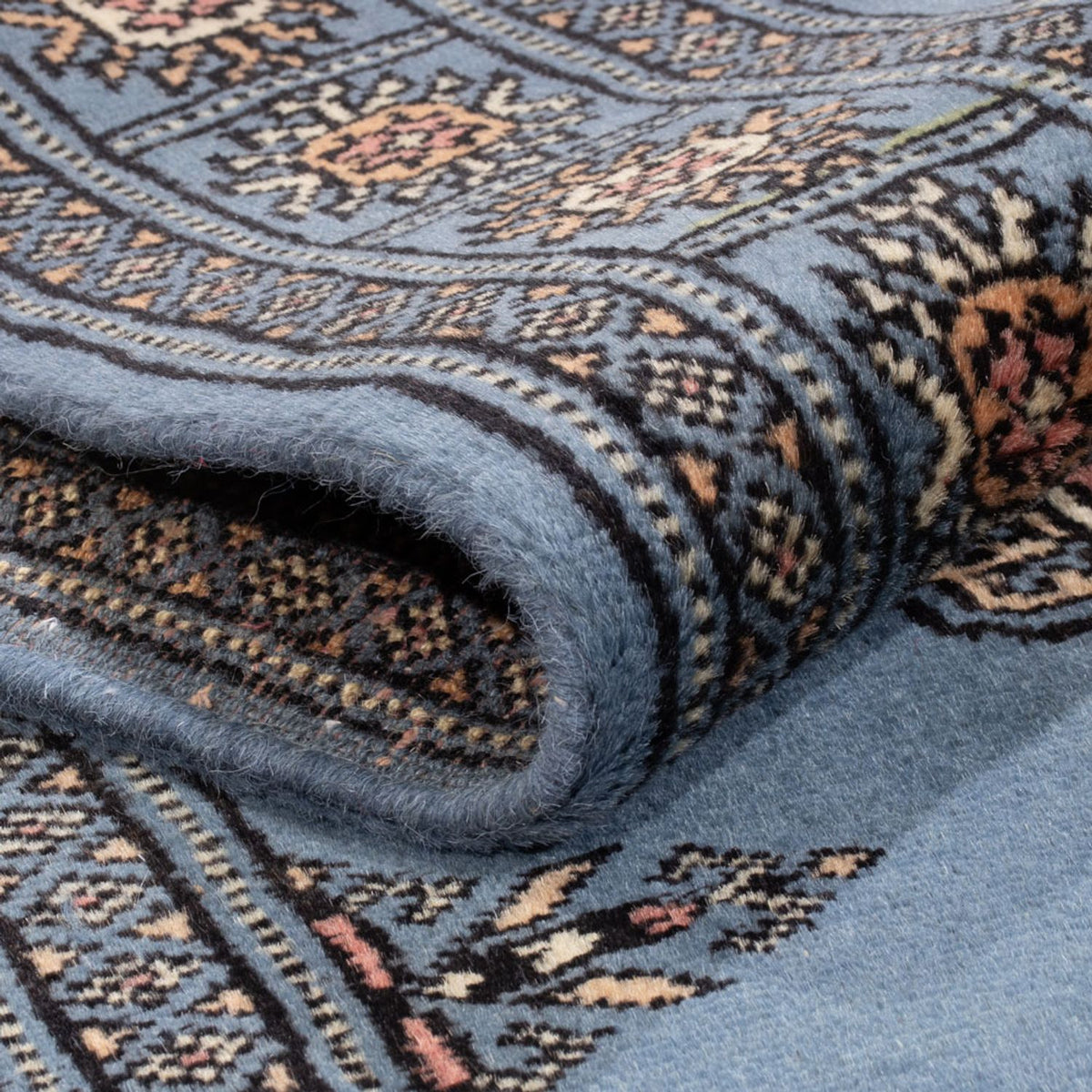 Runner Pakistanska mattan - 196 x 77 cm - blå