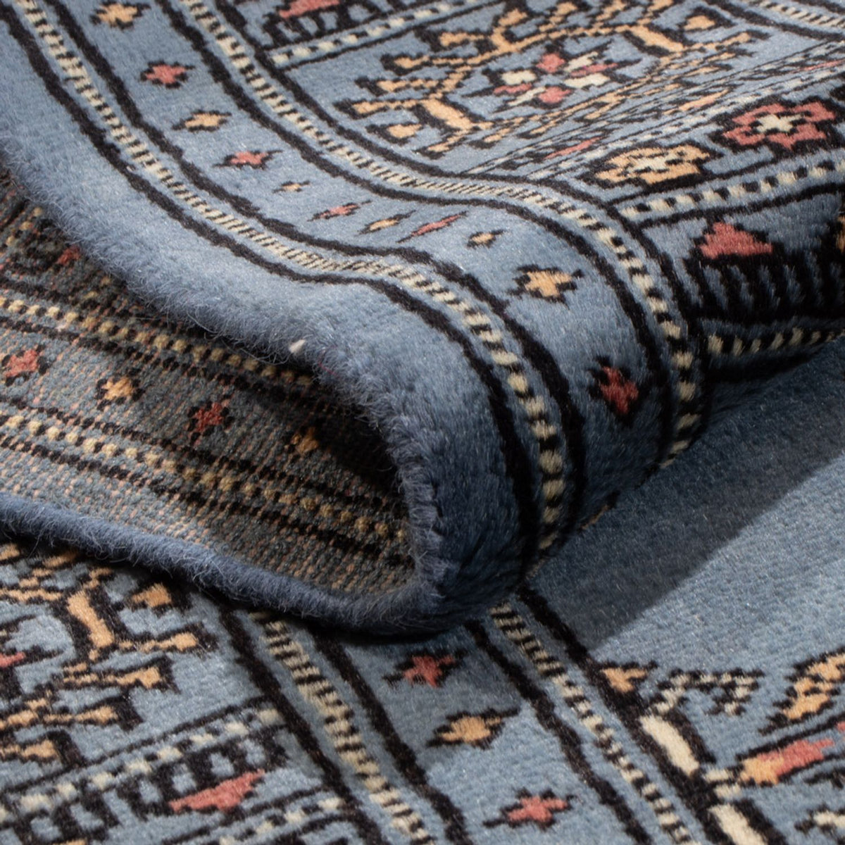 Runner Pakistanska mattan - 197 x 77 cm - blå