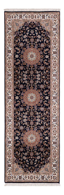 Runner Orientalisk matta - Nain - Indus - 253 x 81 cm - mörkblå