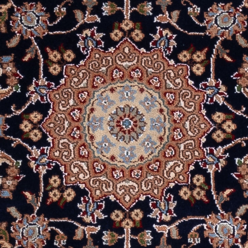 Runner Orientalisk matta - Nain - Indus - 253 x 81 cm - mörkblå