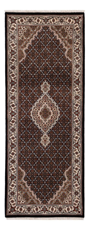Runner Orientaliska mattor - Tabriz - 204 x 80 cm - mörk beige
