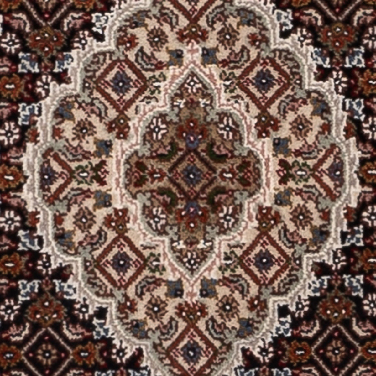 Runner Orientaliska mattor - Tabriz - 204 x 80 cm - mörk beige