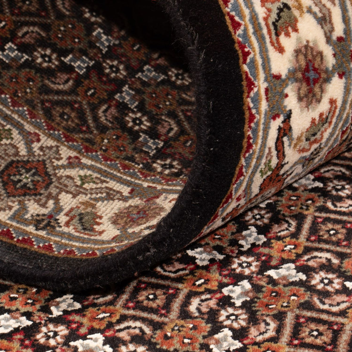Runner Orientaliska mattor - Tabriz - 204 x 80 cm - mörk beige