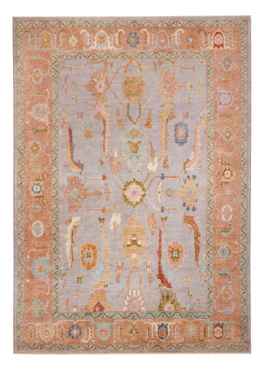 Ziegler Carpet - Usak - 346 x 243 cm - ljusblå