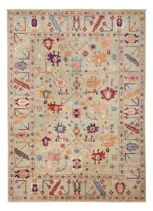 Ziegler Carpet - Usak - 336 x 244 cm - ljusgrön