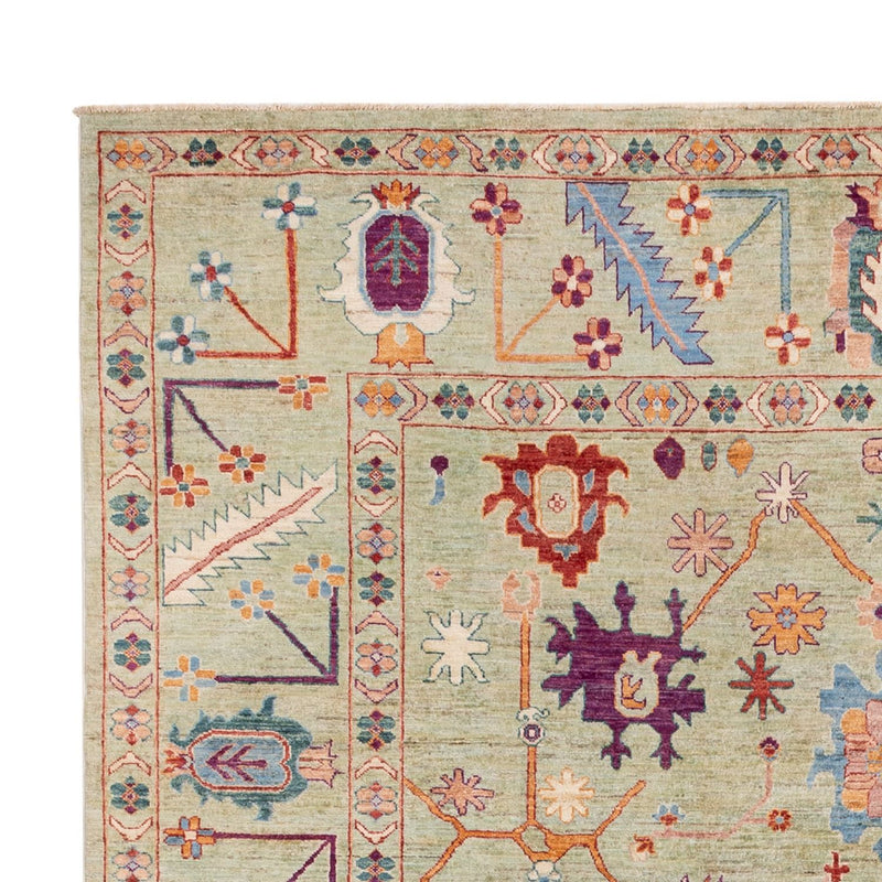 Ziegler Carpet - Usak - 336 x 244 cm - ljusgrön