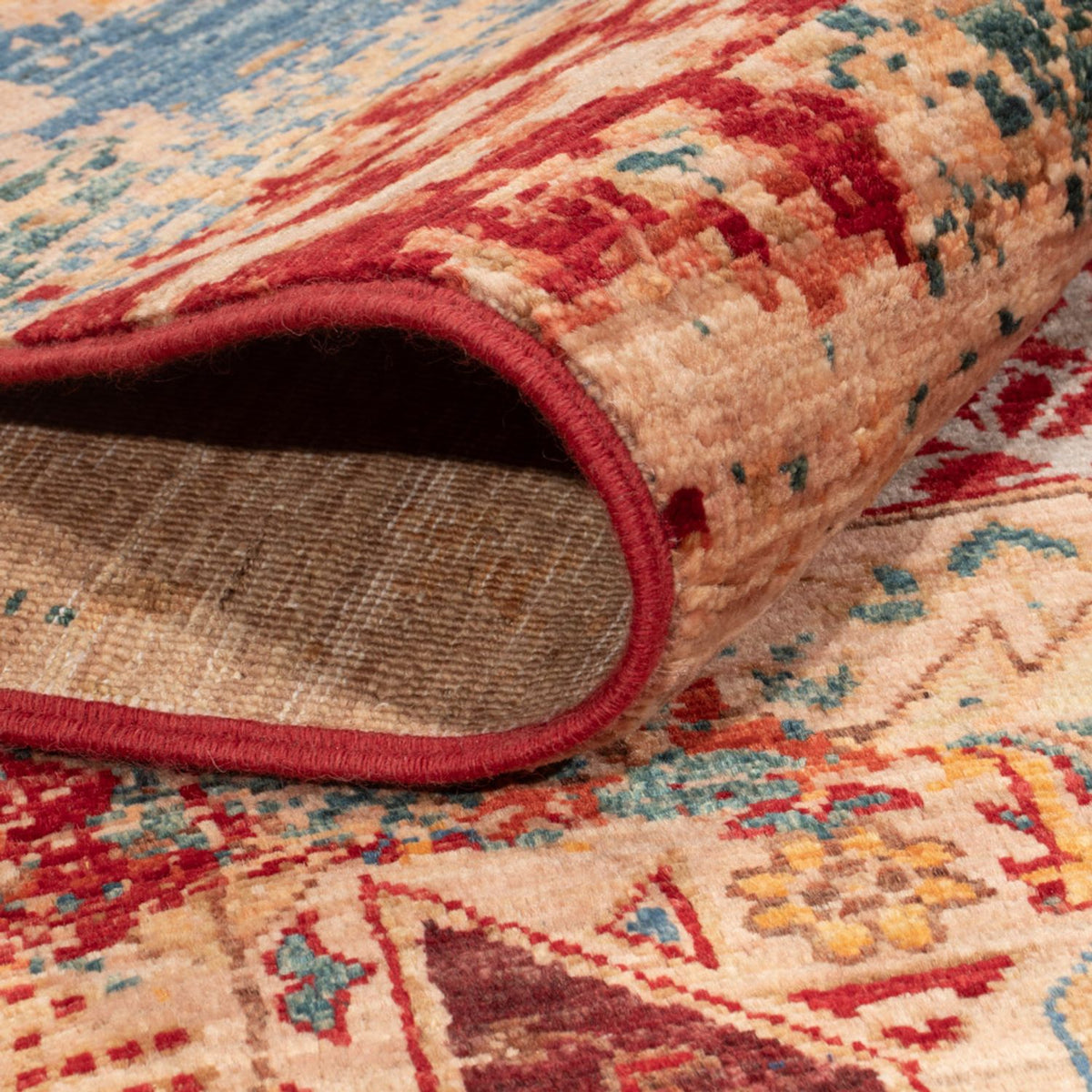 Designermatta - 201 x 152 cm - flerfärgad