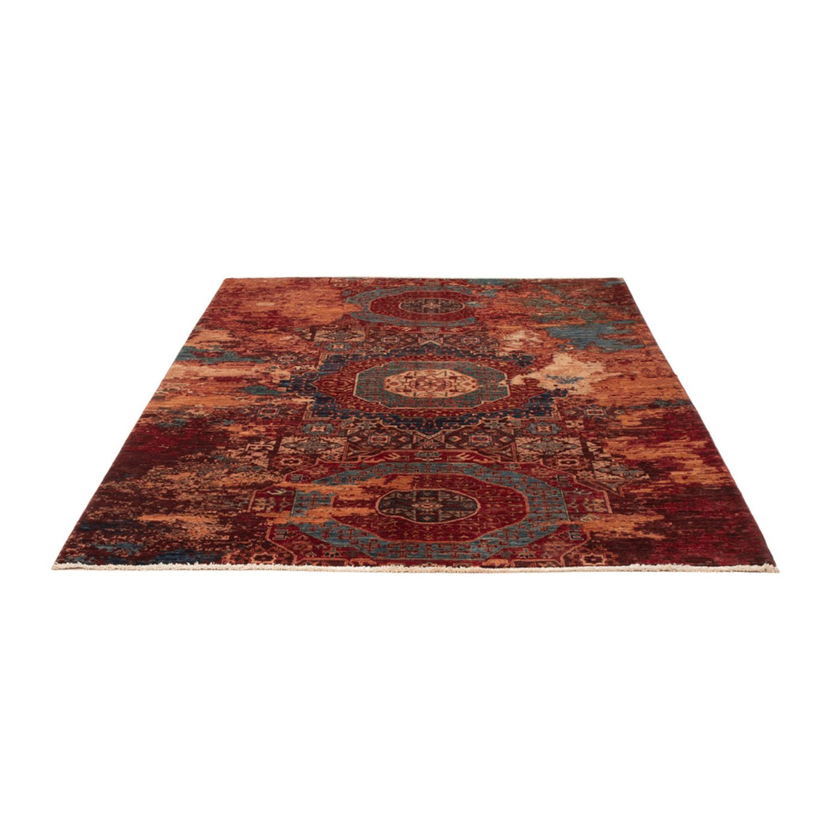 Designermatta - 195 x 156 cm - flerfärgad