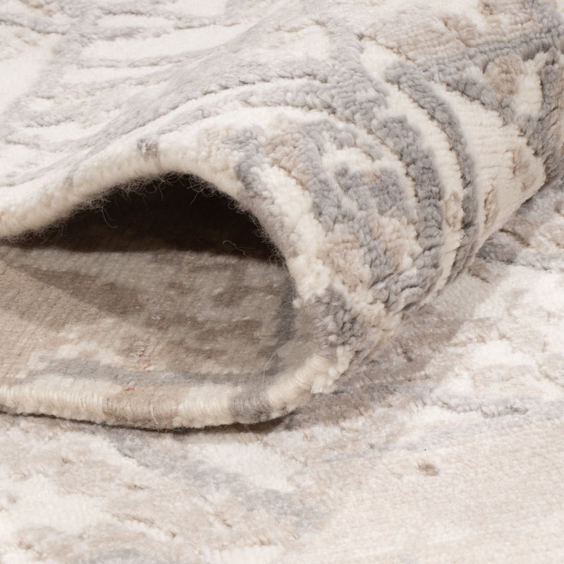 Designermatta - 203 x 152 cm - silver