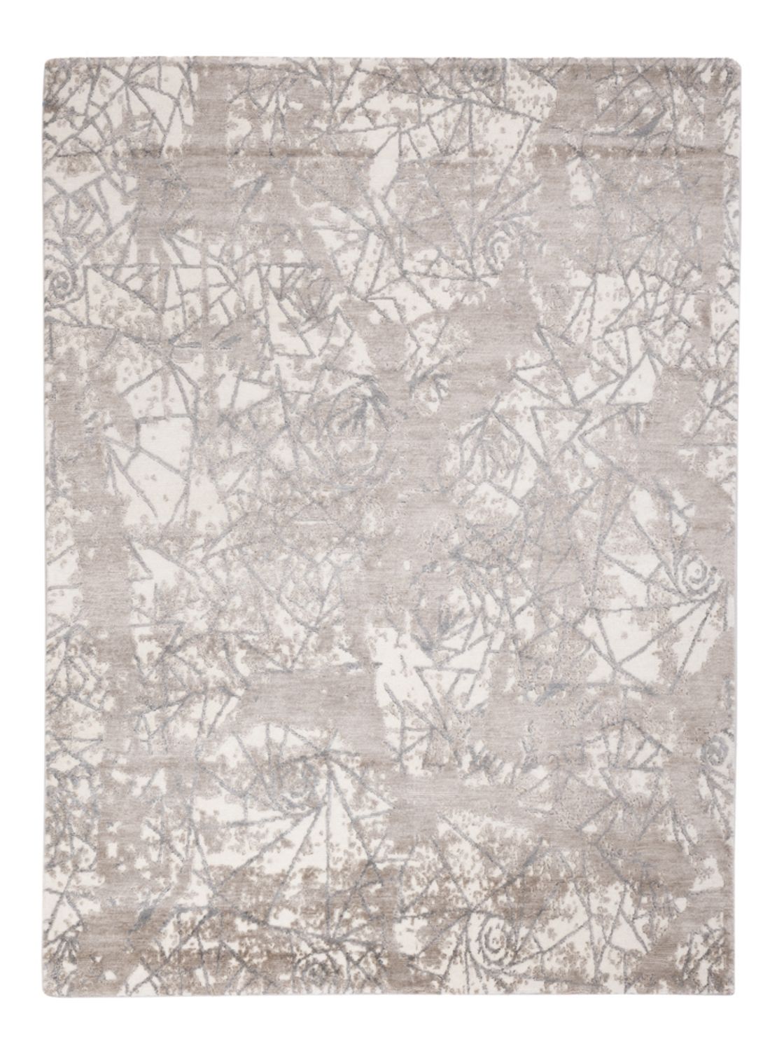 Designermatta - 206 x 154 cm - silver