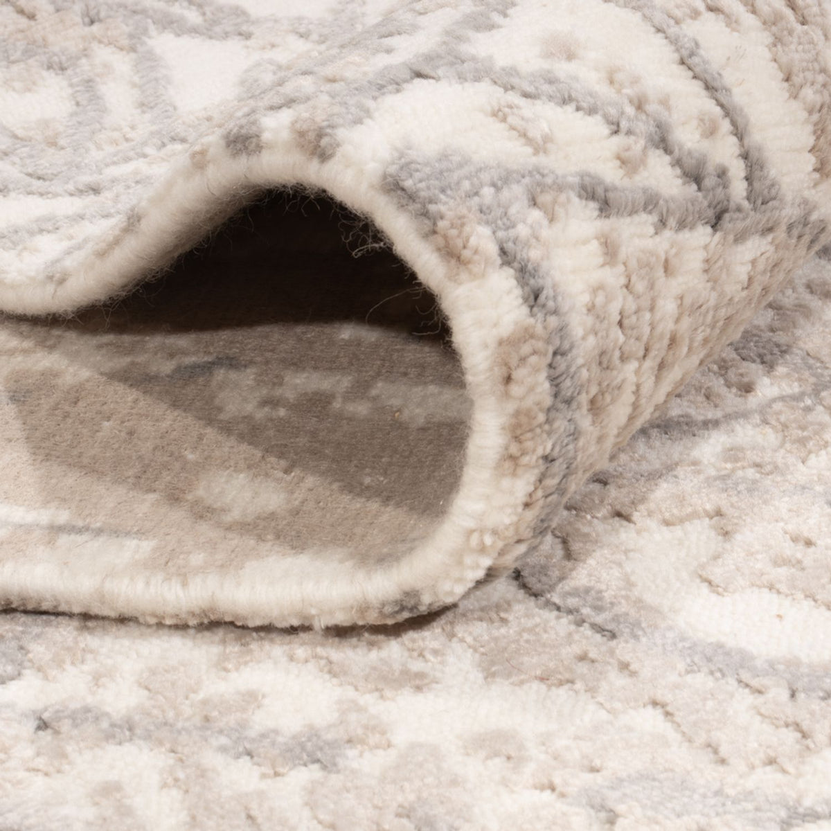 Designermatta - 206 x 154 cm - silver