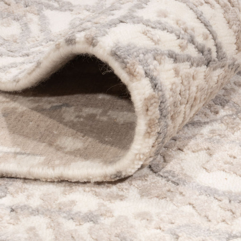 Designermatta - 206 x 154 cm - silver