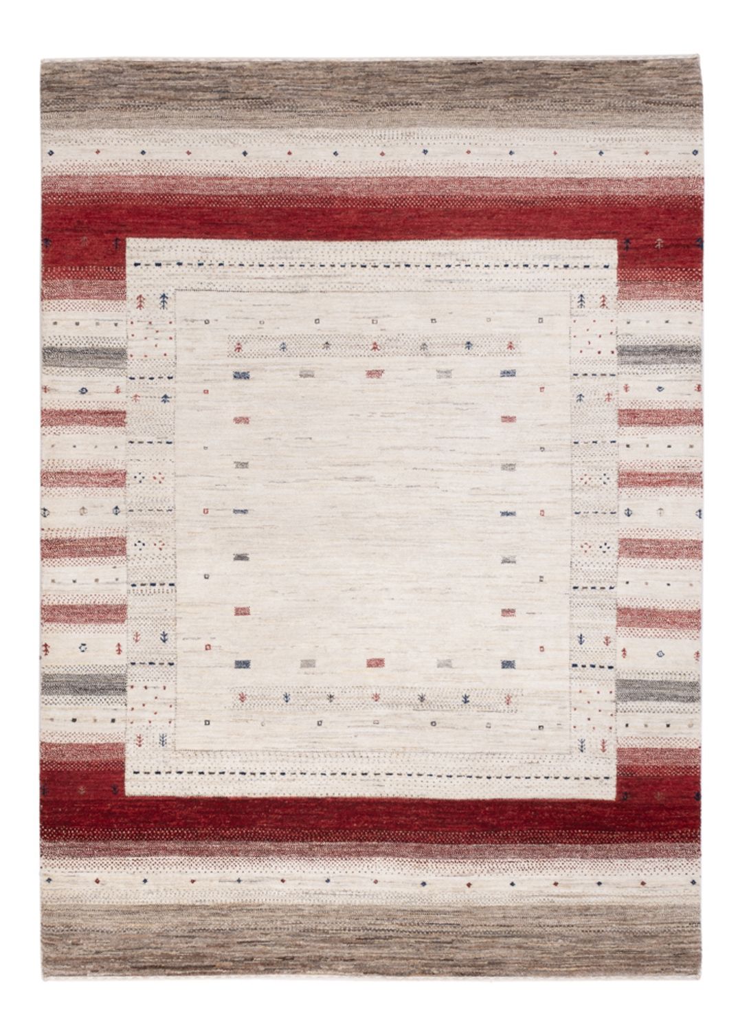 Gabbeh-mattan - Loribaft Indus - 207 x 153 cm - flerfärgad